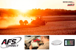 Conectividad y asistencia: AFS Connect TM Desde cualquier lugar, se puede monitorizar remotamente la pantalla del Quadtrac / Steiger AFS Connect y transferir sin problemas datos desde y hasta el tractor, y también enviarlos a socios estratégicos de confianza.