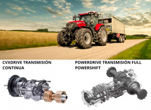 Transmisión La transmisión adecuada para el trabajo: en Case IH sabemos que no hay dos explotaciones agrícolas iguales y que cada una exige diferentes prestaciones de sus tractores.